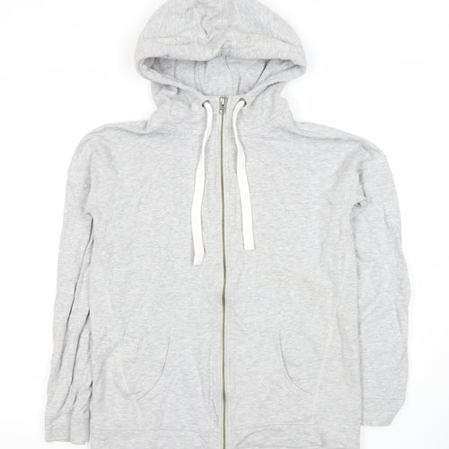 Next Women's Grey Full Zip Hoodie Size 6