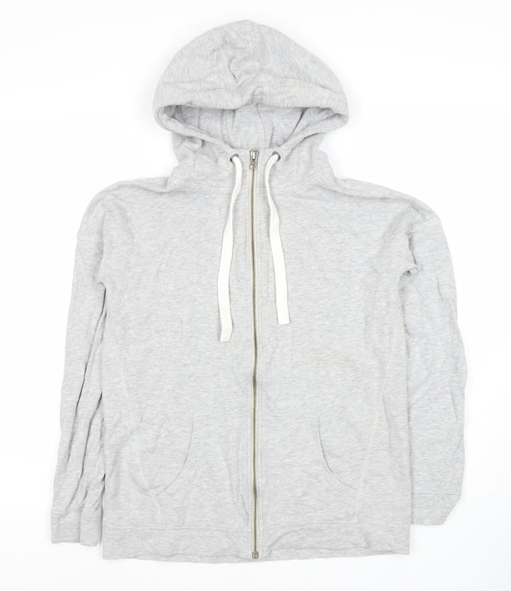 Next Women's Grey Full Zip Hoodie Size 6