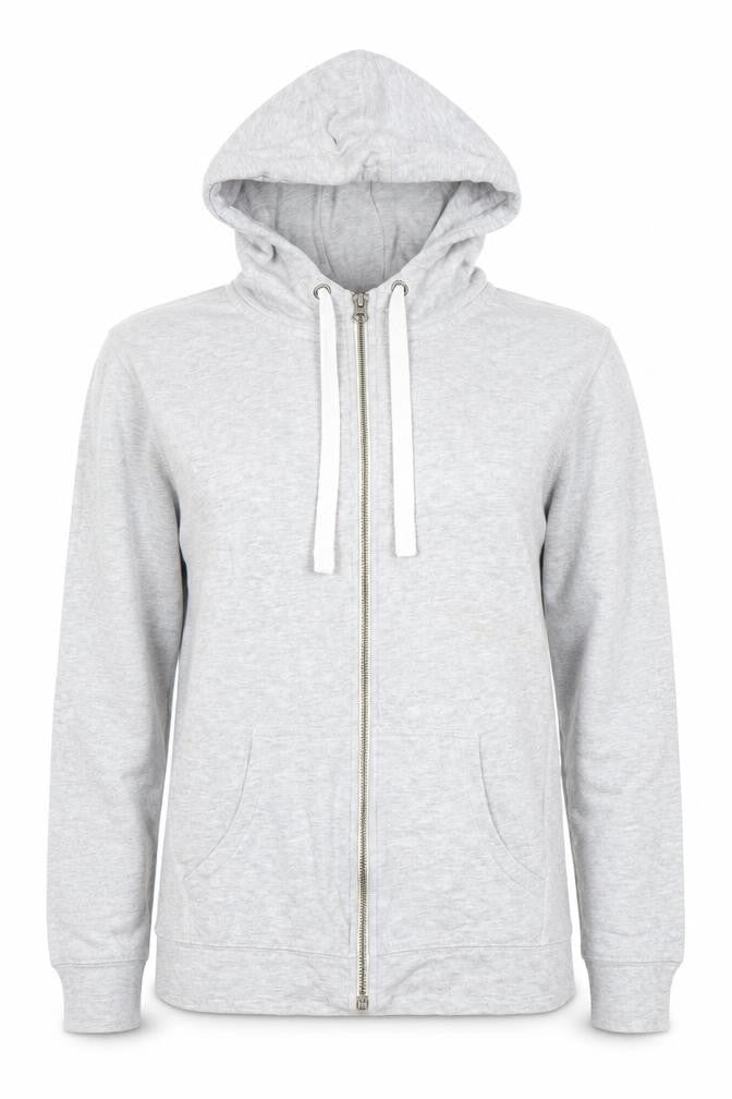 Front view of Next Women's Grey Full Zip Hoodie, size 6