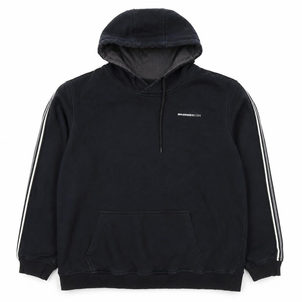 Front view of RHINOSKIN Men's Black XL Pullover Hoodie Fleece