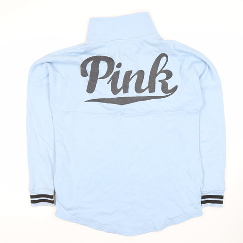 Victoria's Secret Pink Women's Blue XS Logo Sweatshirt