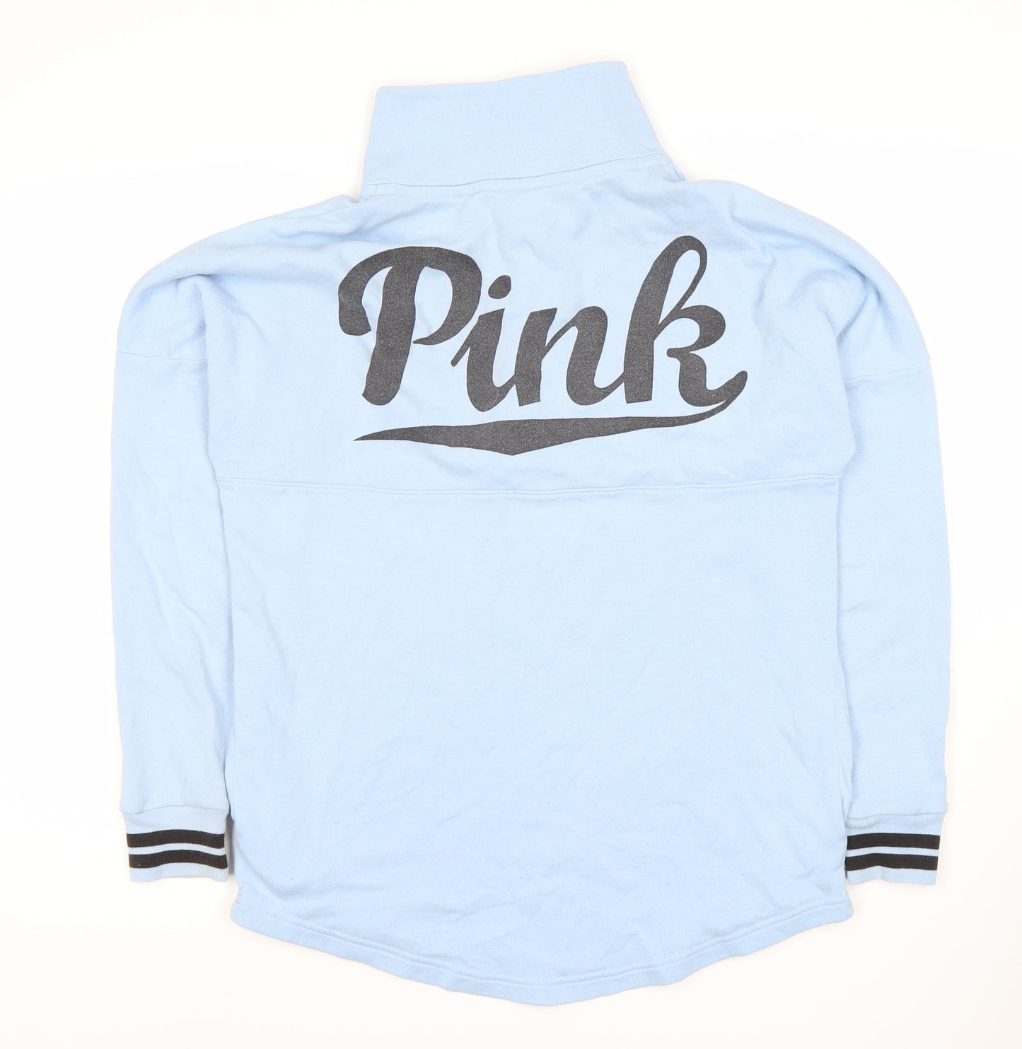 Victoria's Secret Pink Women's Blue XS Logo Sweatshirt