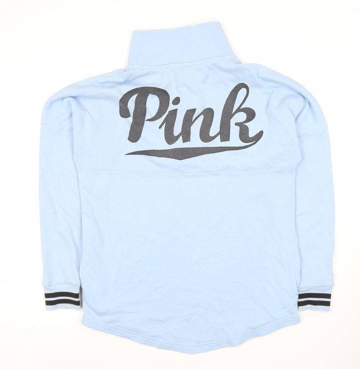 Victoria's Secret Pink Women's Blue XS Logo Sweatshirt