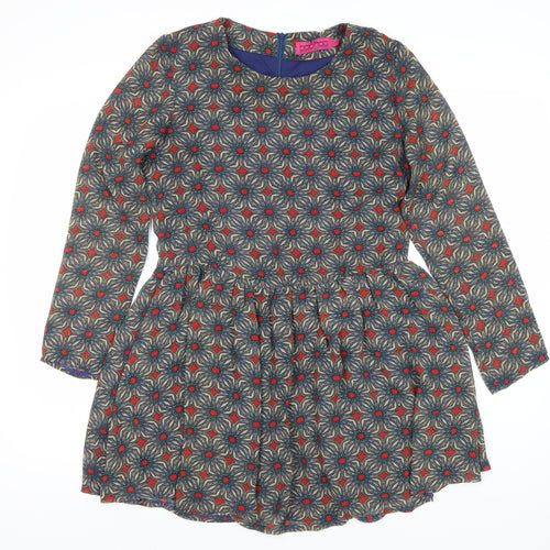 Boohoo Women's Multicoloured Fit & Flare Dress Size 12