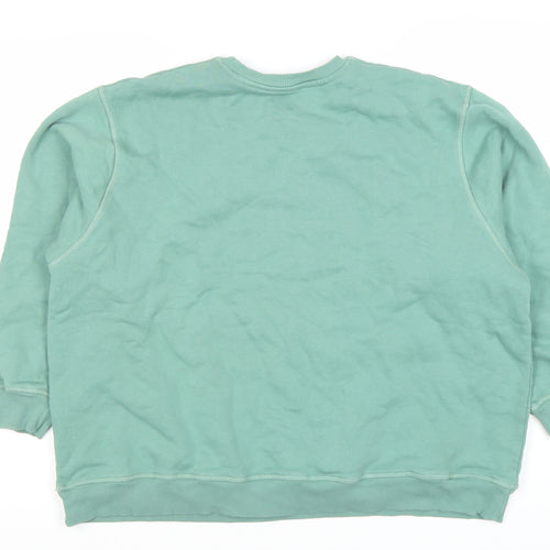 Unisex Green XL Crew Neck Sweatshirt, Casual Comfort