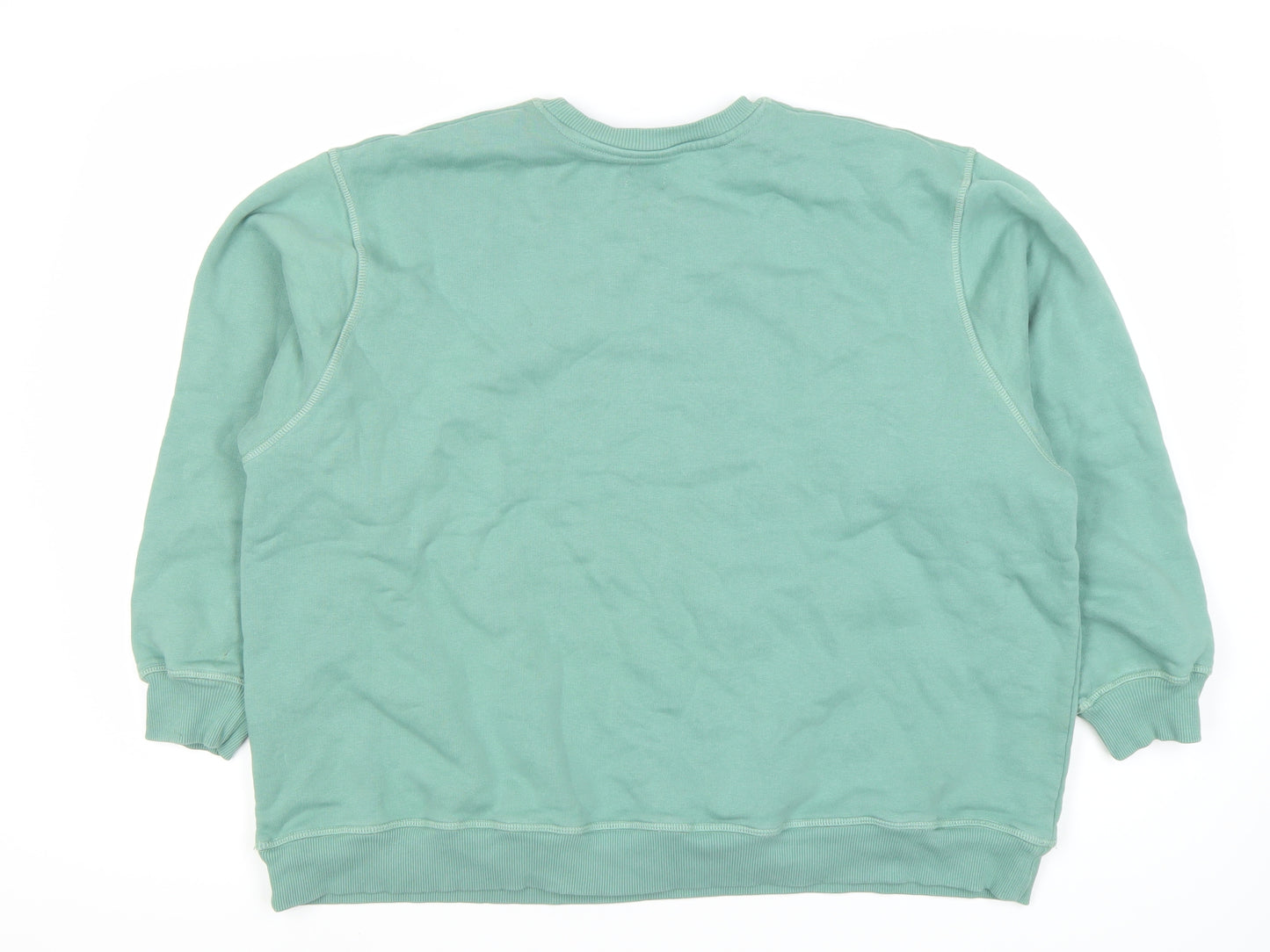 Unisex Green XL Crew Neck Sweatshirt, Casual Comfort