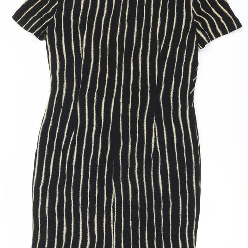 Country Casuals Women's Black Striped Dress Size 12