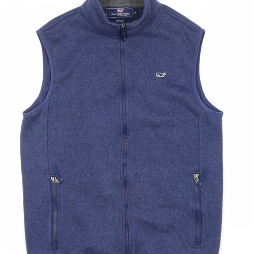Vineyard Vines Women's Blue XS Full Zip Waistcoat