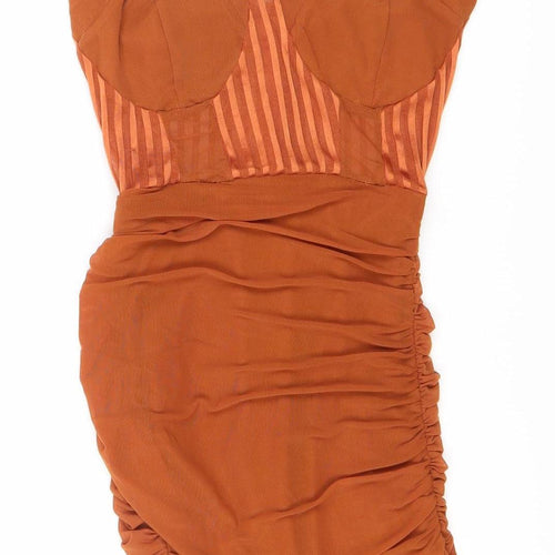 Nadnad Women's Brown Strappy Dress, Size 6