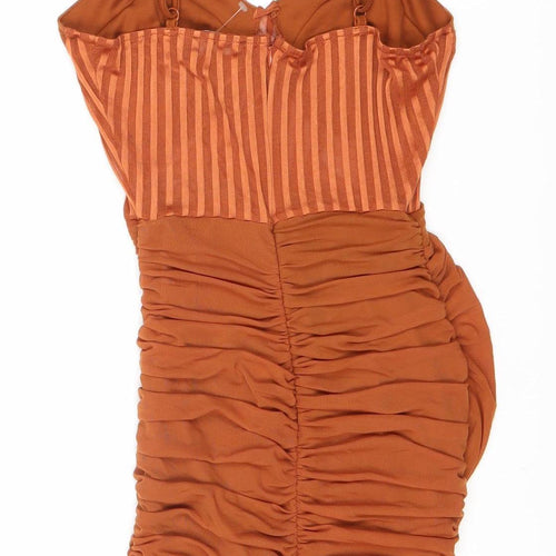 Nadnad Women's Brown Strappy Dress, Size 6