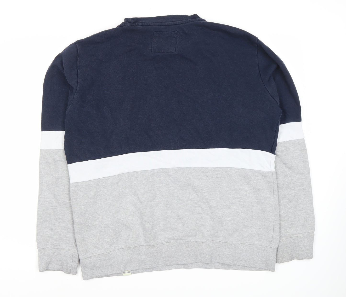 Pull&Bear Men's Sweatshirt Blue Grey L Pullover