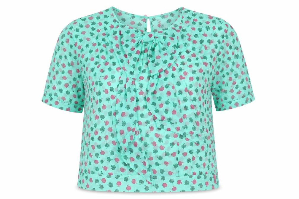 Front view of Miss Selfridge Women's Multicoloured Floral Blouse, size 12
