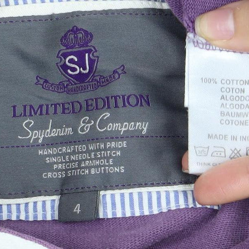 Spalding & Company Men's Purple Long Sleeve Polo