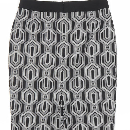 Linea Women's Black Geometric Pencil Skirt - Size 12