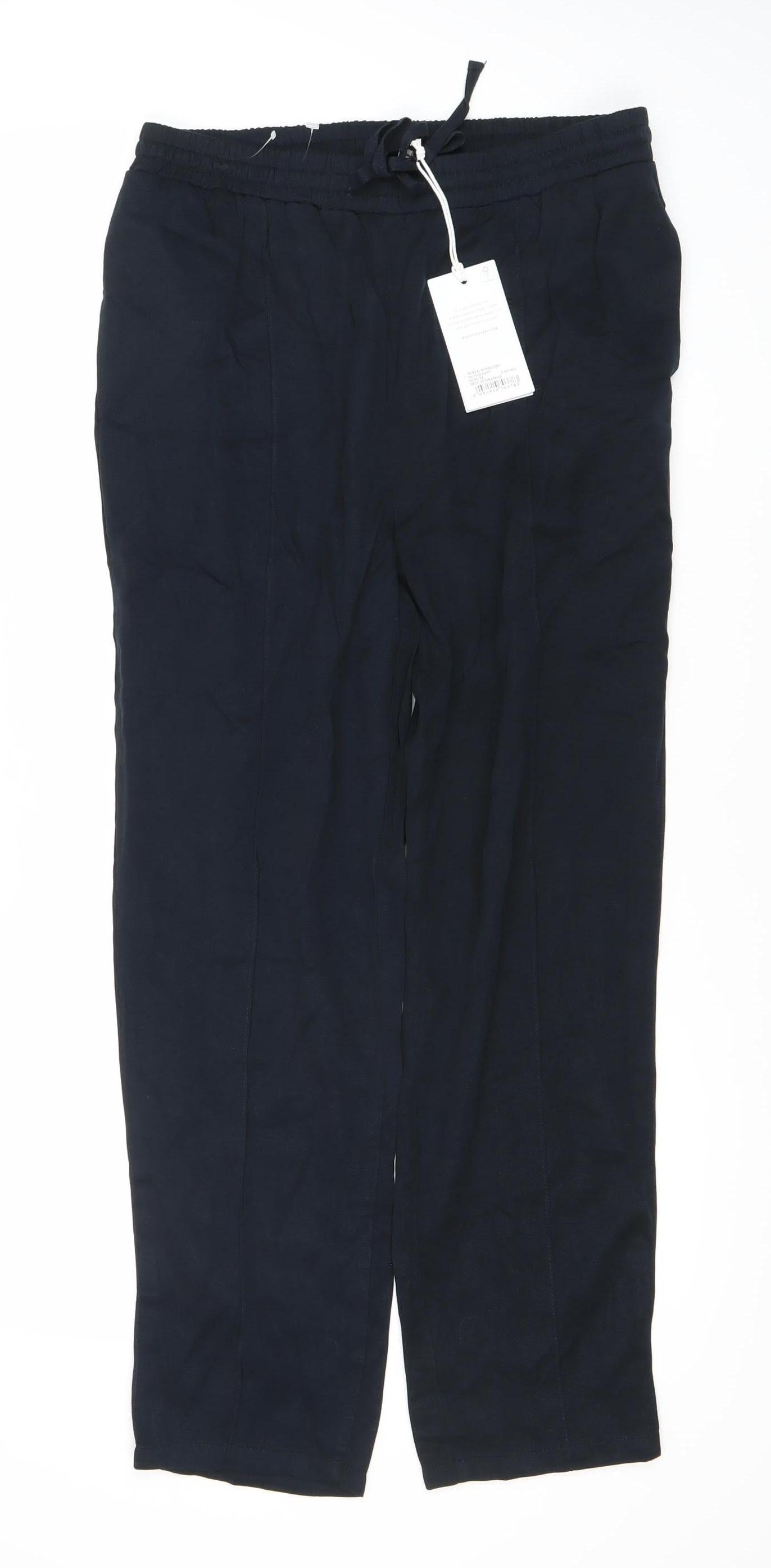 Thought Black Women's Trousers Size 12, Elastic Waist, New