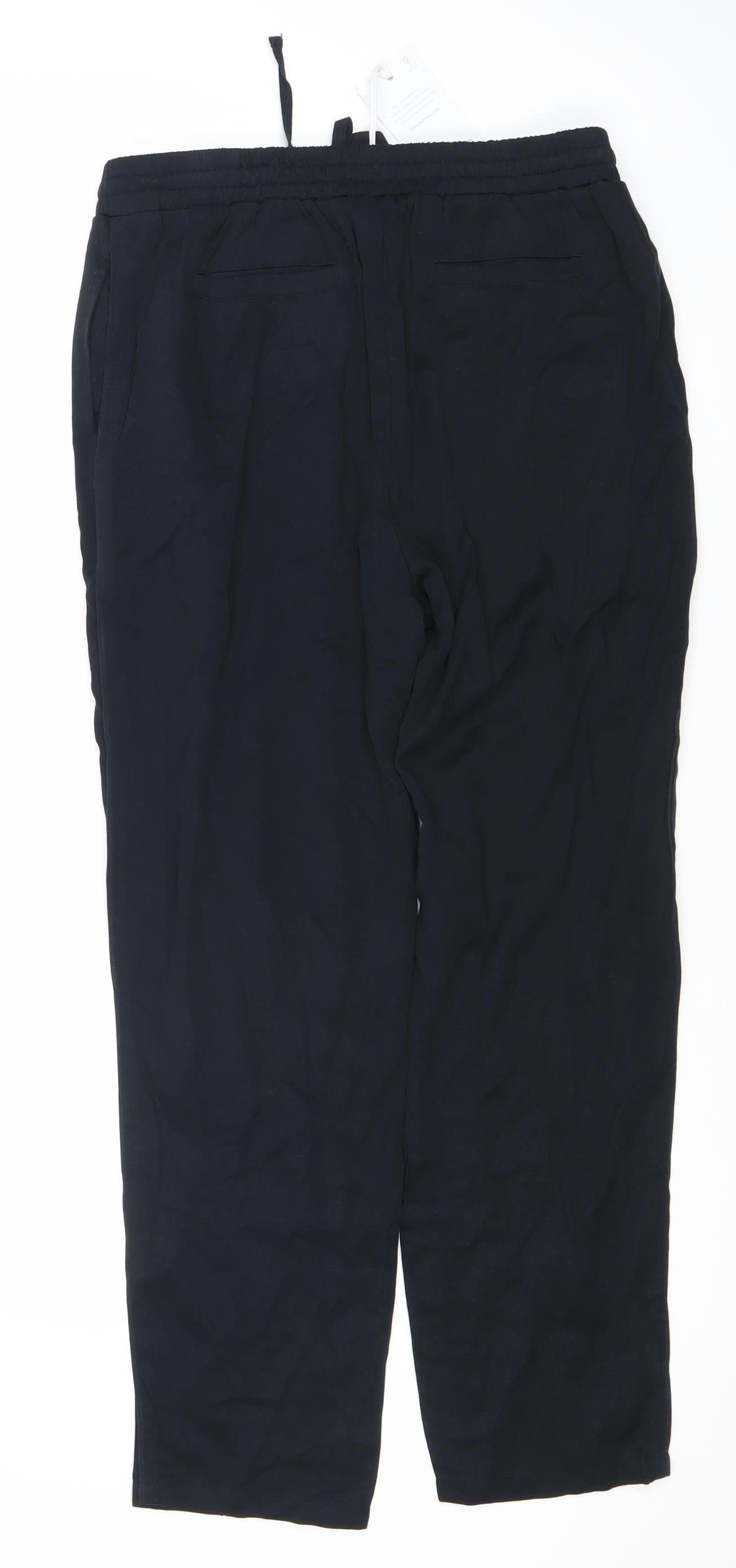 Thought Black Women's Trousers Size 12, Elastic Waist, New
