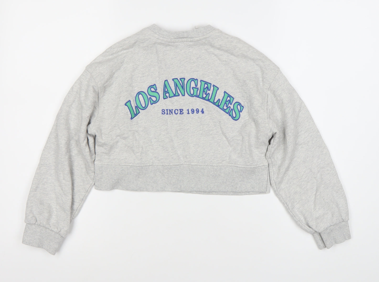 John Lewis Girls Grey Los Angeles Pullover Sweatshirt 7-8Y