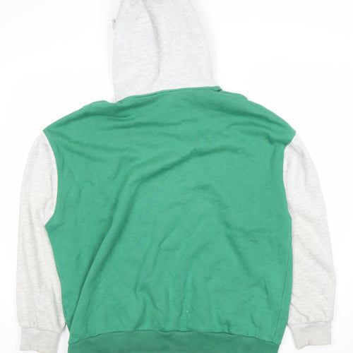 Pull&Bear Teen Green Hoodie, Medium, College Style