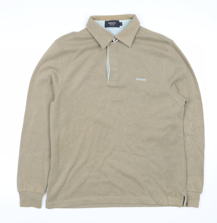 Bosideng Men's Beige Long Sleeve Polo M