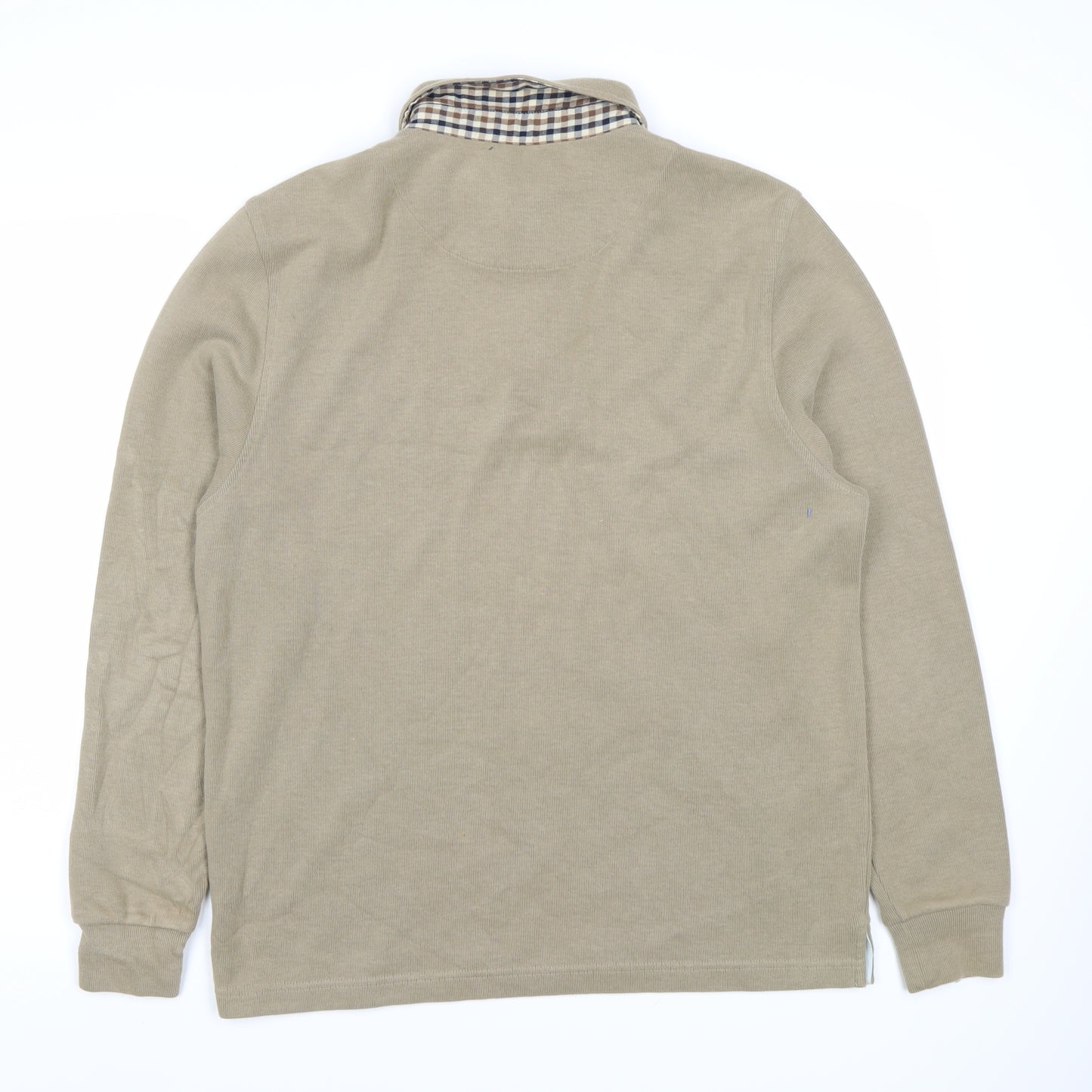 Bosideng Men's Beige Long Sleeve Polo M