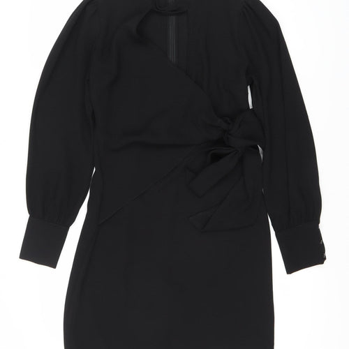 Very Women's Black Dress Size 8 with Bow Accent