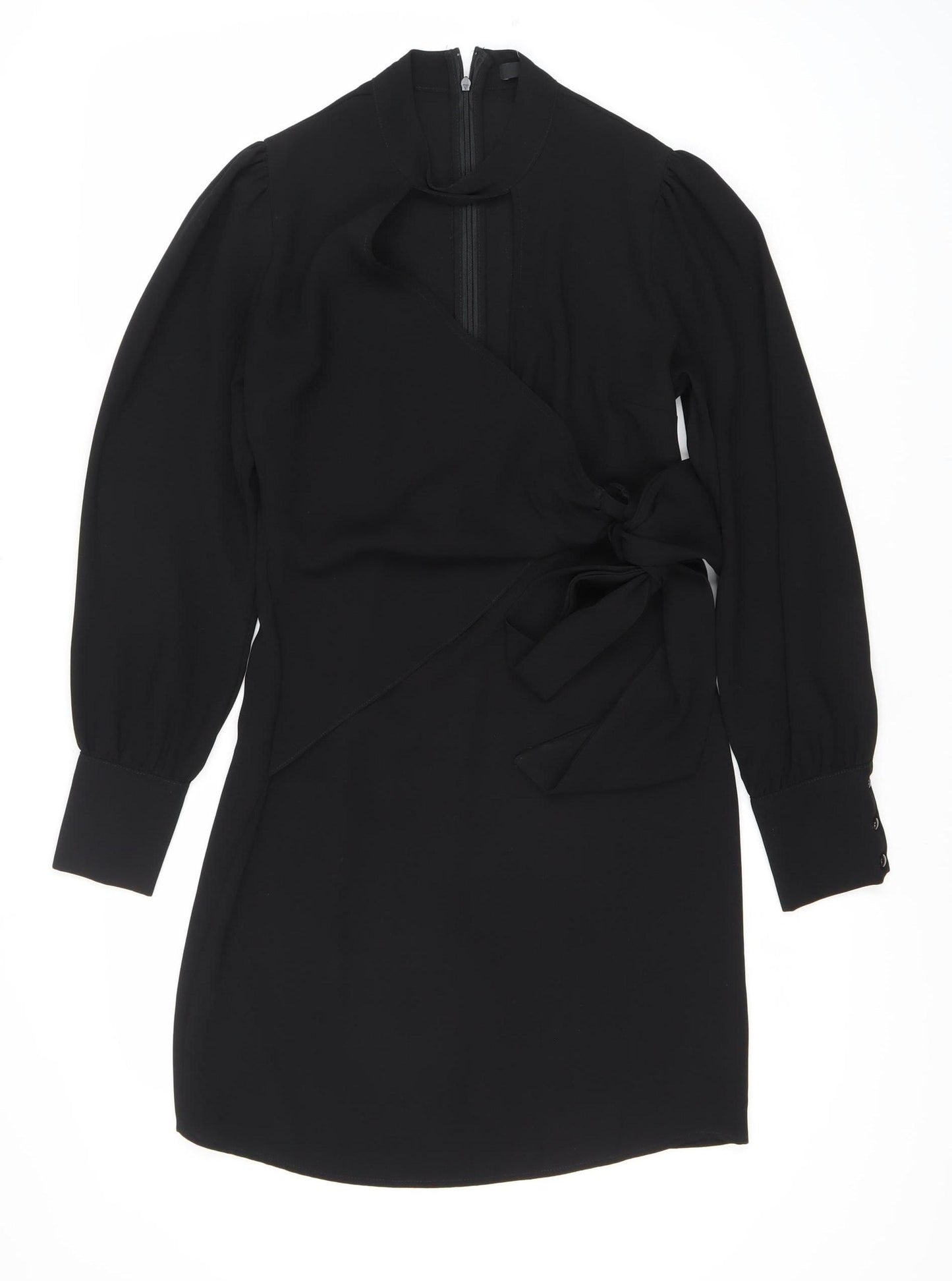 Very Women's Black Dress Size 8 with Bow Accent