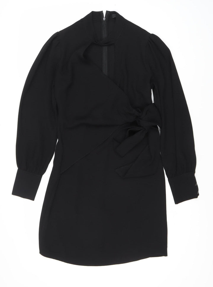 Very Women's Black Dress Size 8 with Bow Accent