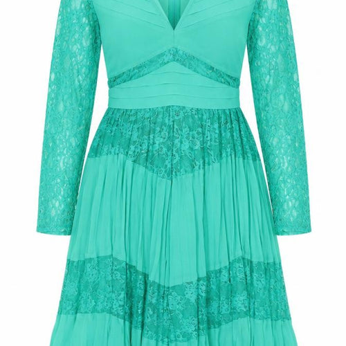 ASOS Women's Green Knee Length Dress UK 8