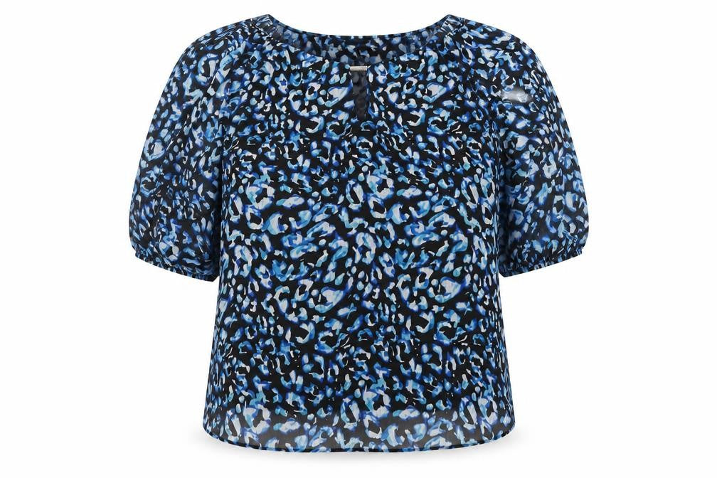 Front view of Bonmarché Women's Multicoloured Off Shoulder Blouse, size 14