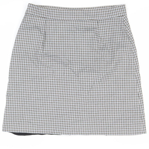Marks and Spencer Women’s Multicoloured Check Skirt Size 14