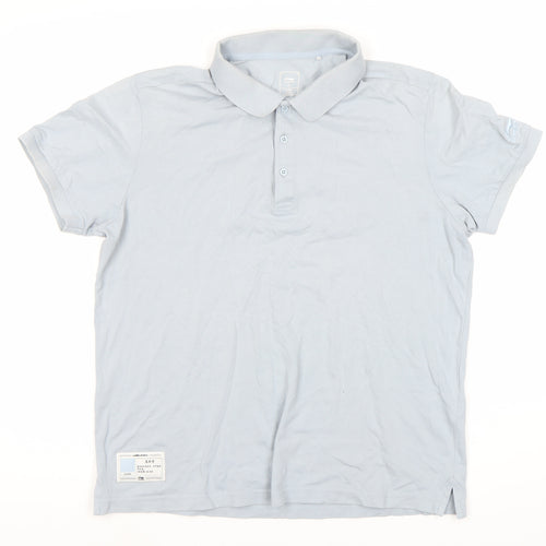 Li-Ning Men’s Grey Polo Shirt XL Button-Down