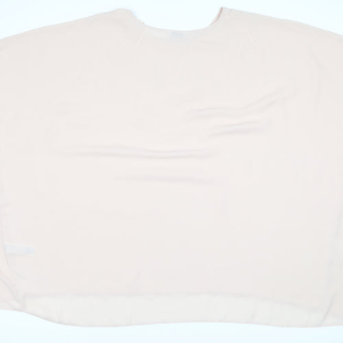 Evans Women's Beige Polyester Boat Neck Top