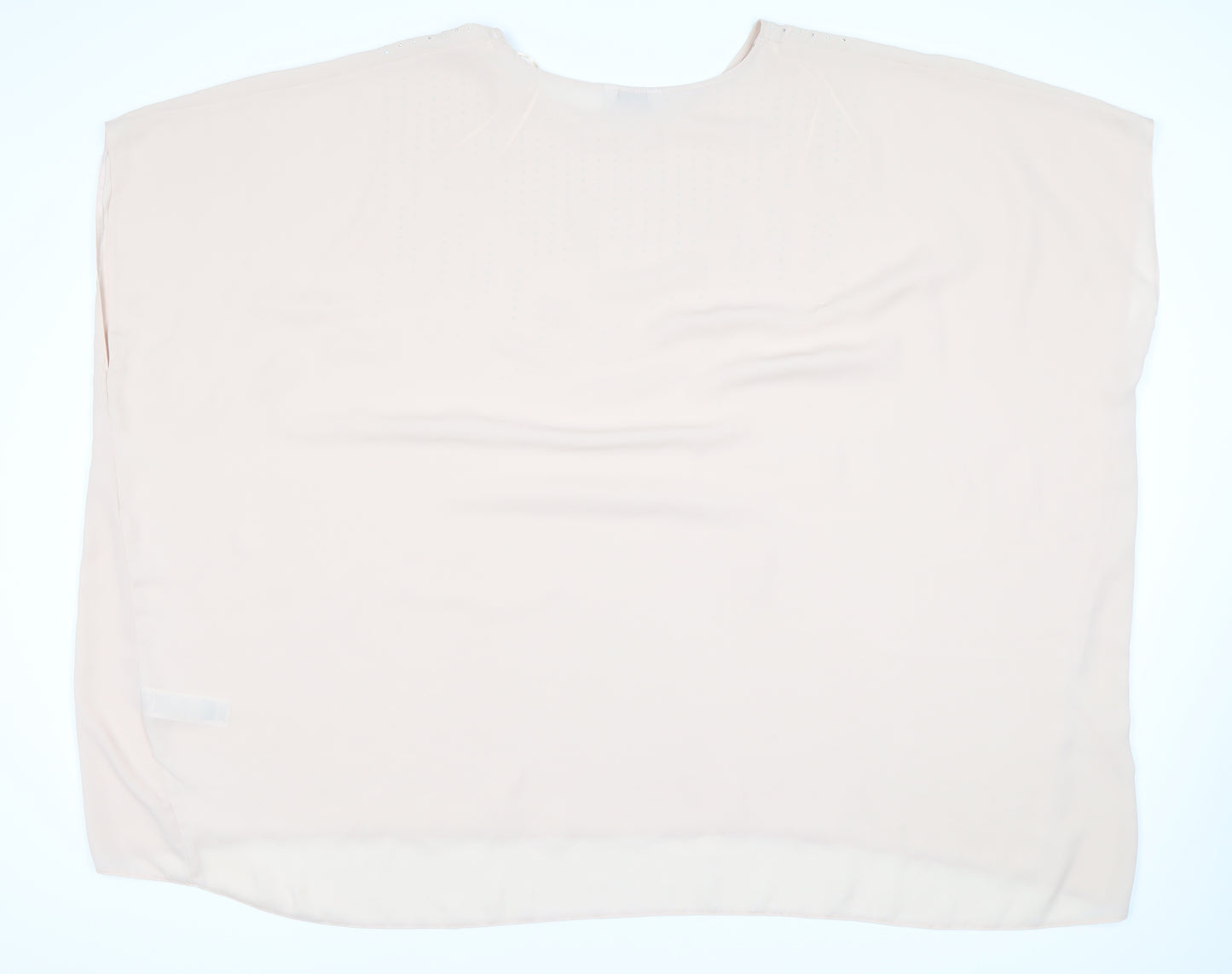 Evans Women's Beige Polyester Boat Neck Top