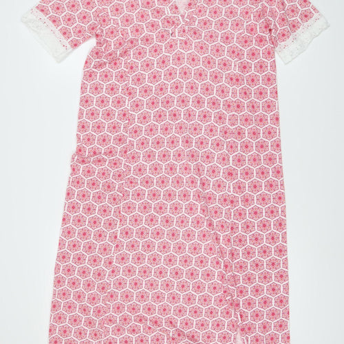 Pure Collection Women's Geometric Pink Dress Size 12