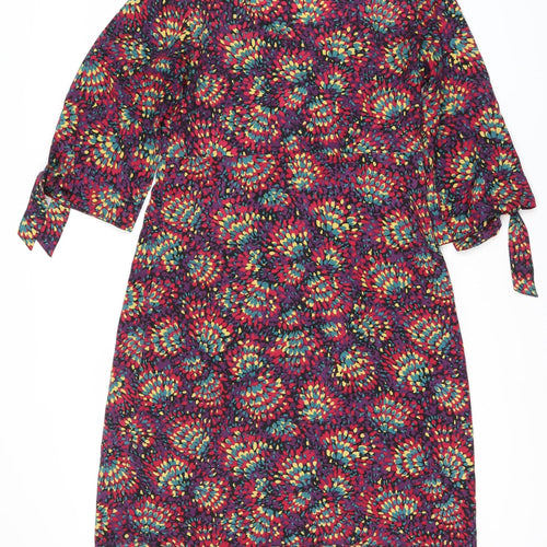 Monsoon Women's Multicoloured Wrap Dress Size 10