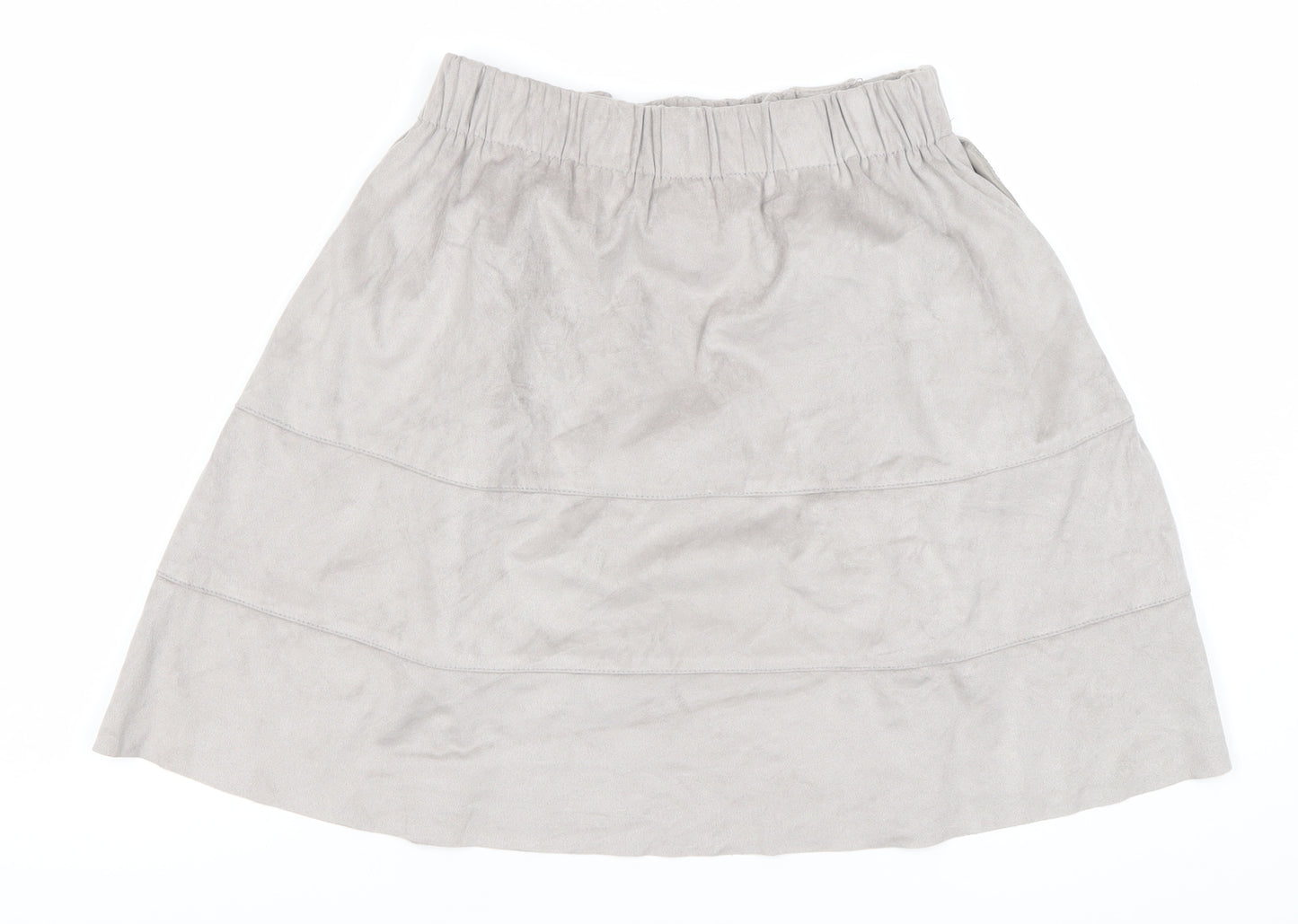 Noisy May Women's Grey Skirt Size 8 Elastic Waist