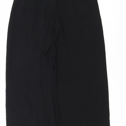 New Look Women's Black Trousers UK 8 Elastic Waist