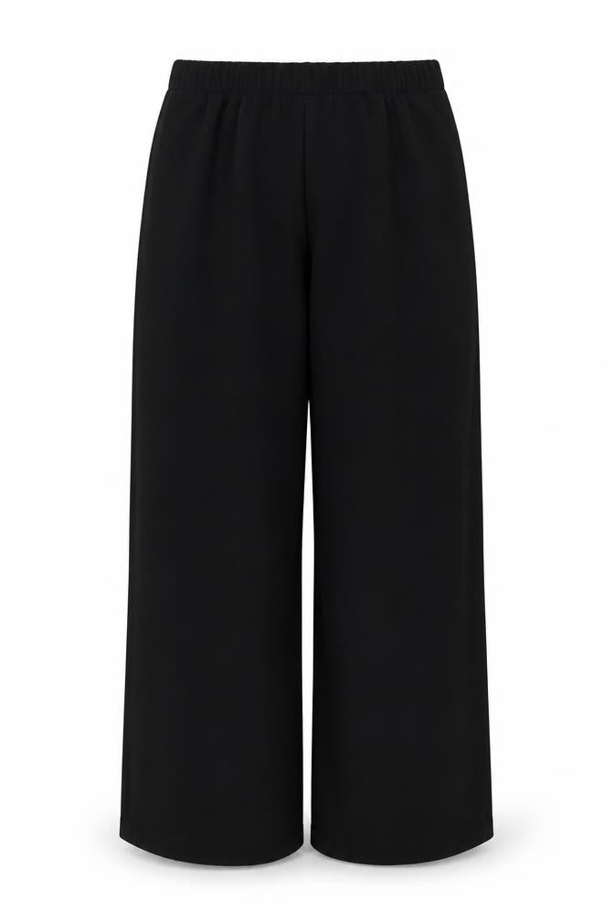 New Look Women's Black Trousers UK 8 Elastic Waist