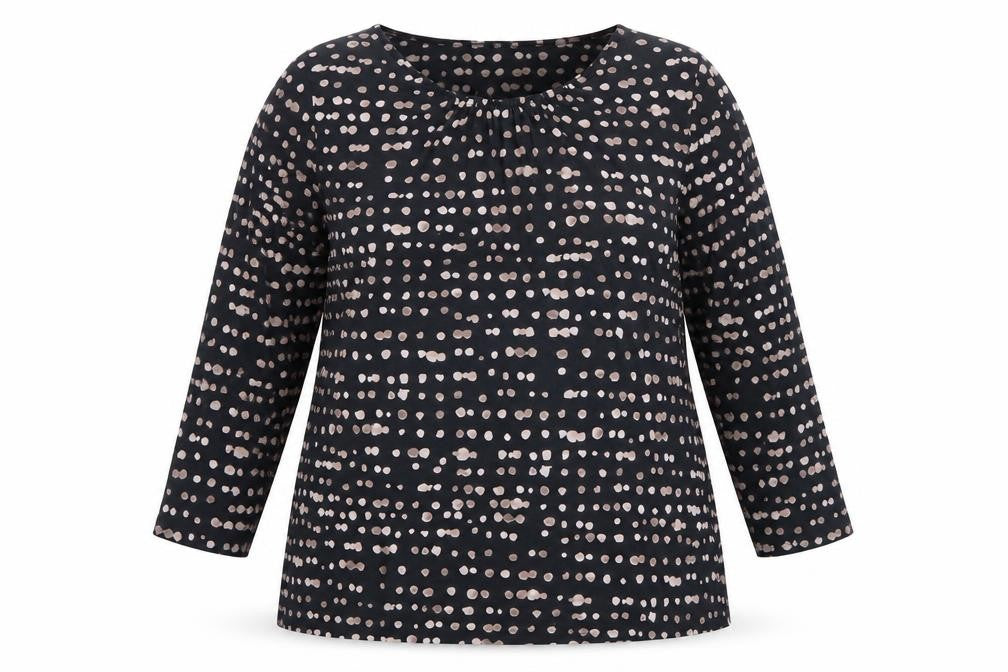Front view of Marks & Spencer Women's Polka Dot Long Sleeve Top