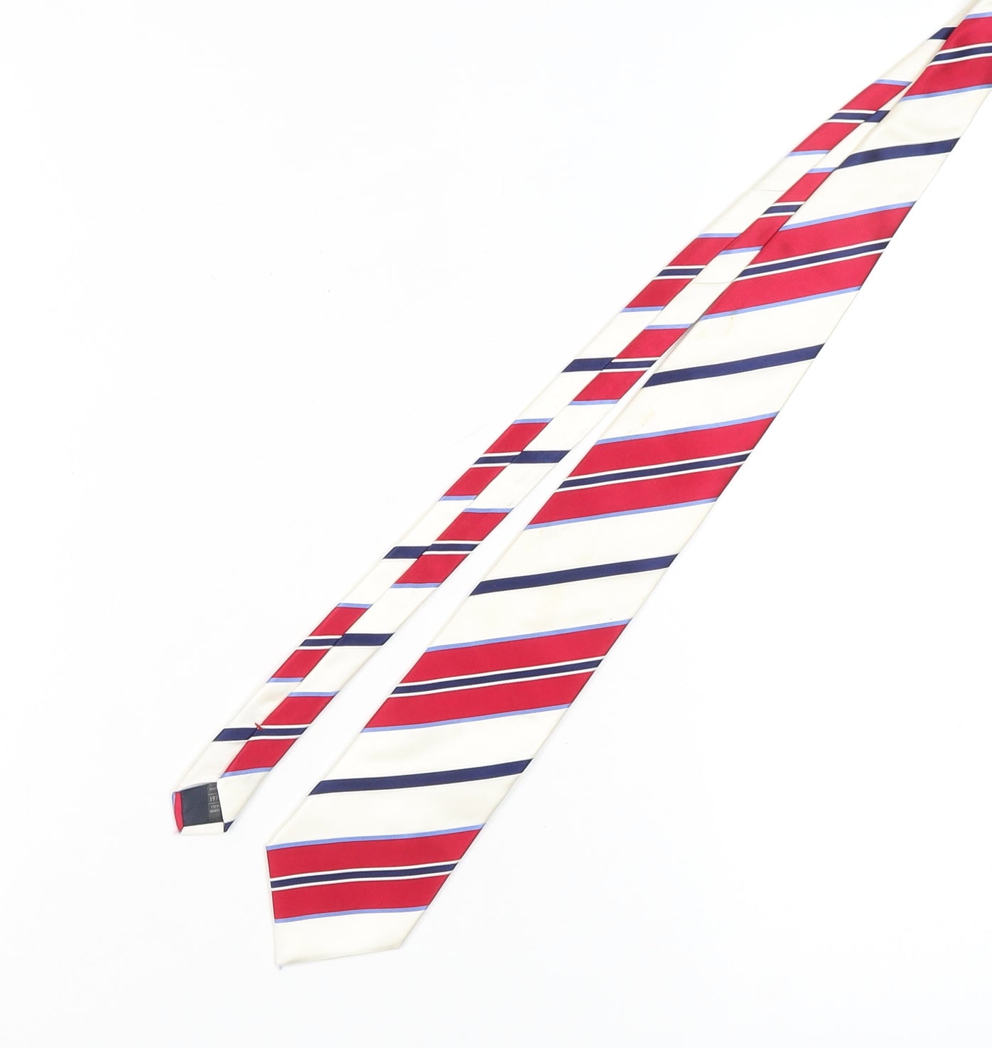England Rugby Men's Red & Blue Striped Silk Tie