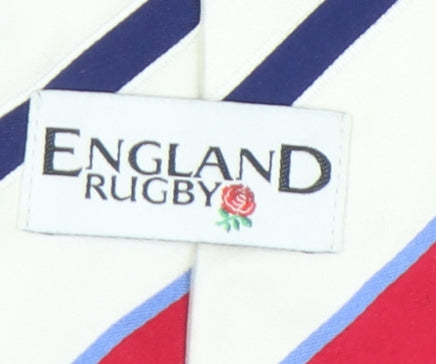 England Rugby Men's Red & Blue Striped Silk Tie