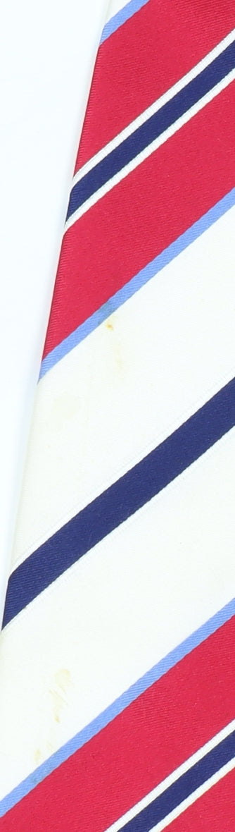 England Rugby Men's Red & Blue Striped Silk Tie