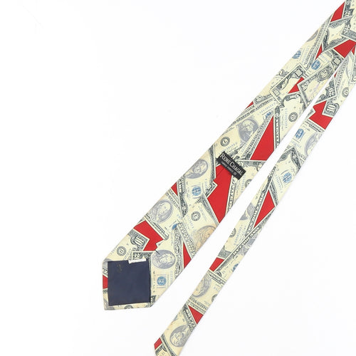 Rene Chagal Handmade Men's Money Print Silk Tie