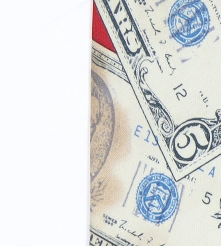 Rene Chagal Handmade Men's Money Print Silk Tie
