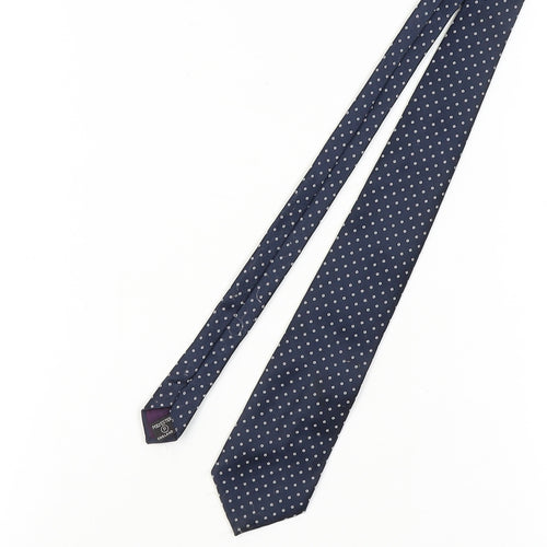 Michelsons of London Men’s Blue Polka Dot Tie