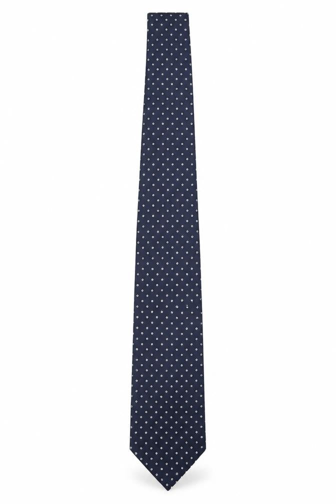 Michelsons of London Men’s Blue Polka Dot Tie