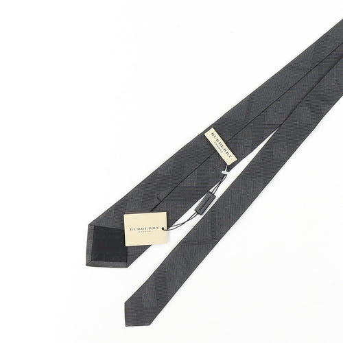 Burberry Men's Black Silk Tie - New with Tags