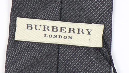 Burberry Men's Black Silk Tie - New with Tags