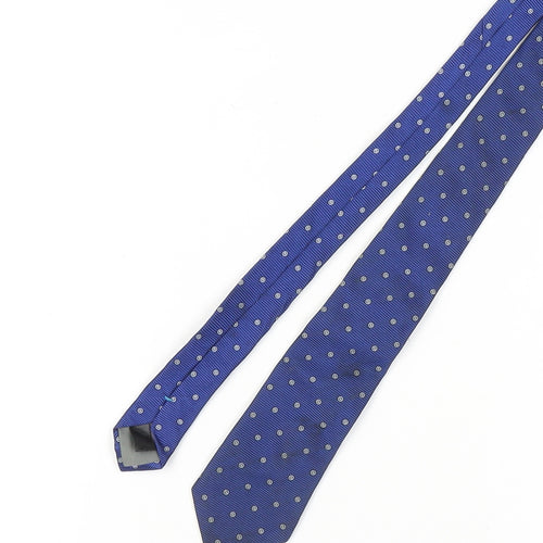 Austin Reed Men's Blue Polka Dot Silk Tie