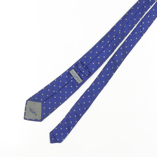 Austin Reed Men's Blue Polka Dot Silk Tie